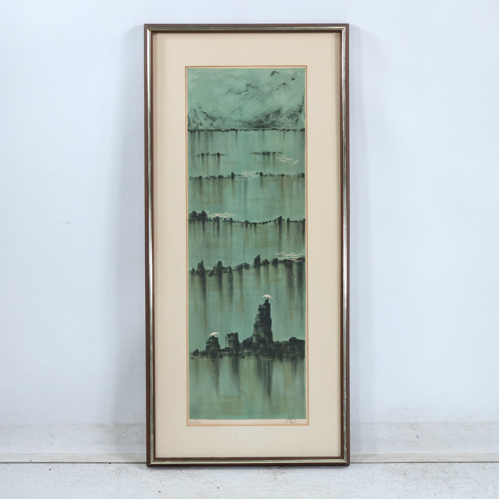 Richard Aberle Florsheim (1916 - 1979) American "Gulls and Rocks"  Lithograph #221/250 (1 of 13)