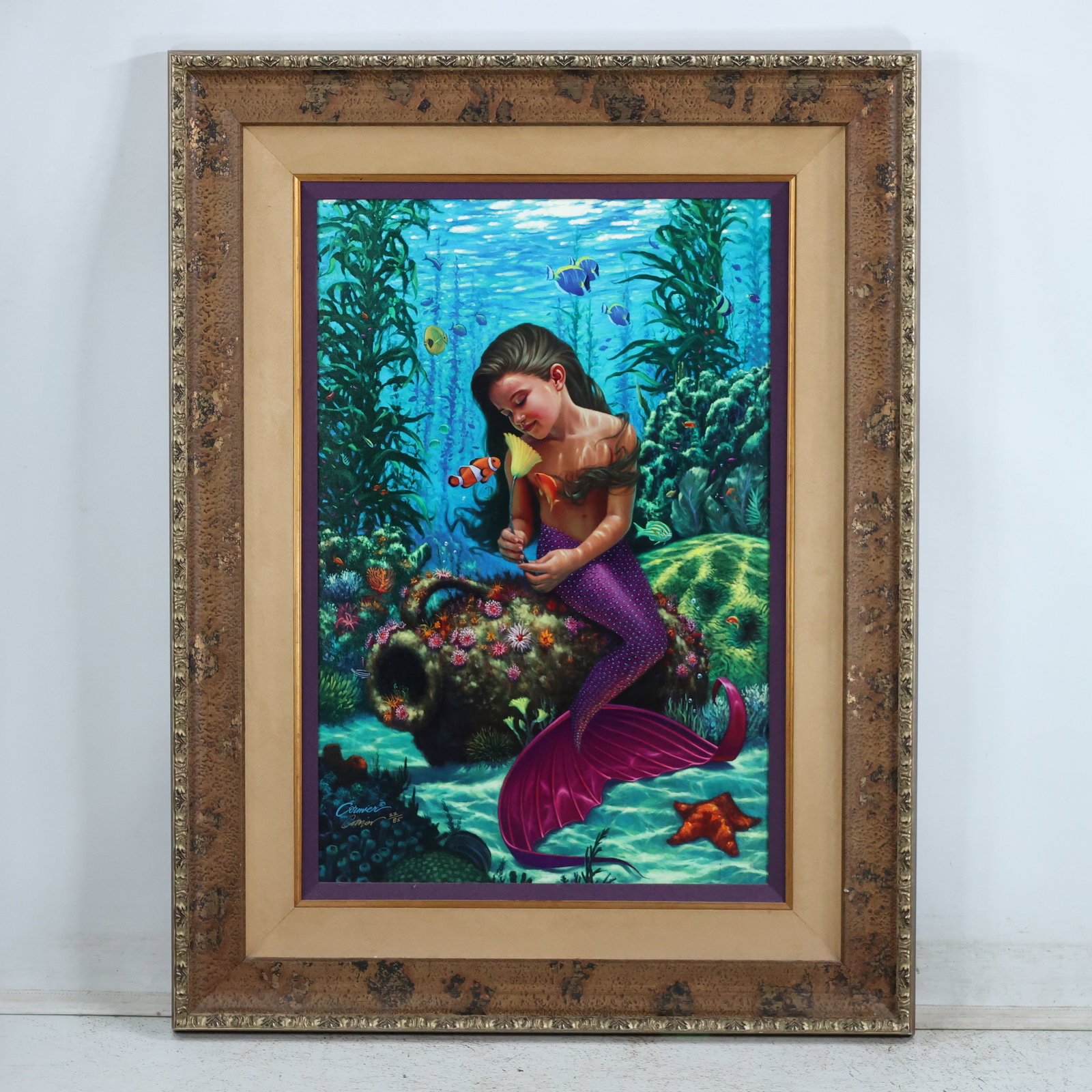 Wil Cormier, American, Quality Serigraph Mermaid of The Sea, Signed, Numbered 22/85 (1 of 12)