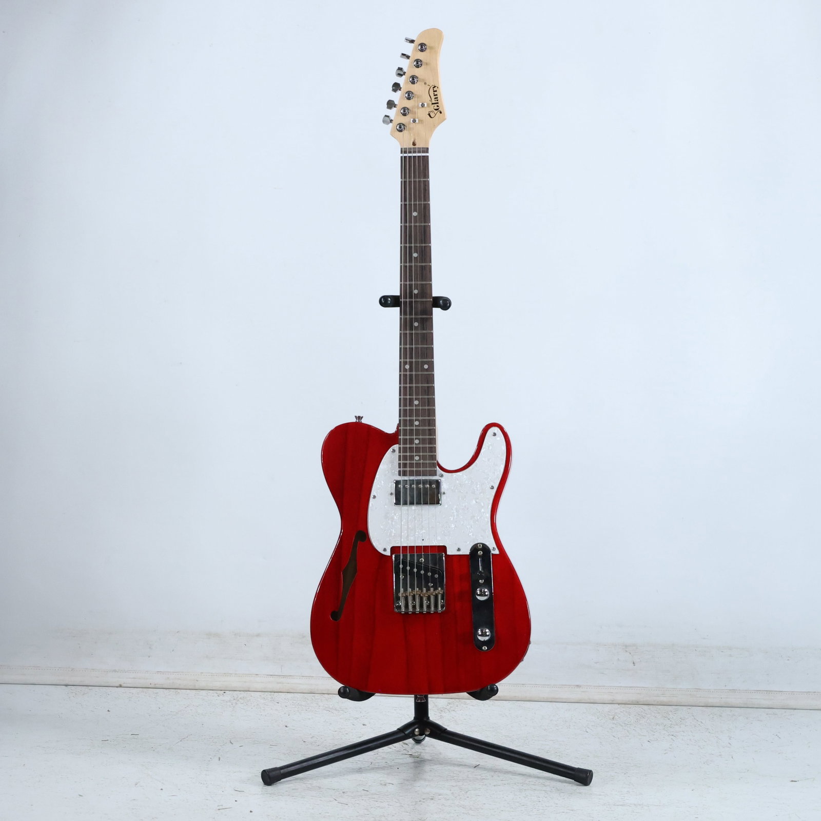 GLARRY Red Electric Guitar: GLARRY Red Electric Guitar. size: 39.5 x 11.5 - does not include stand middle