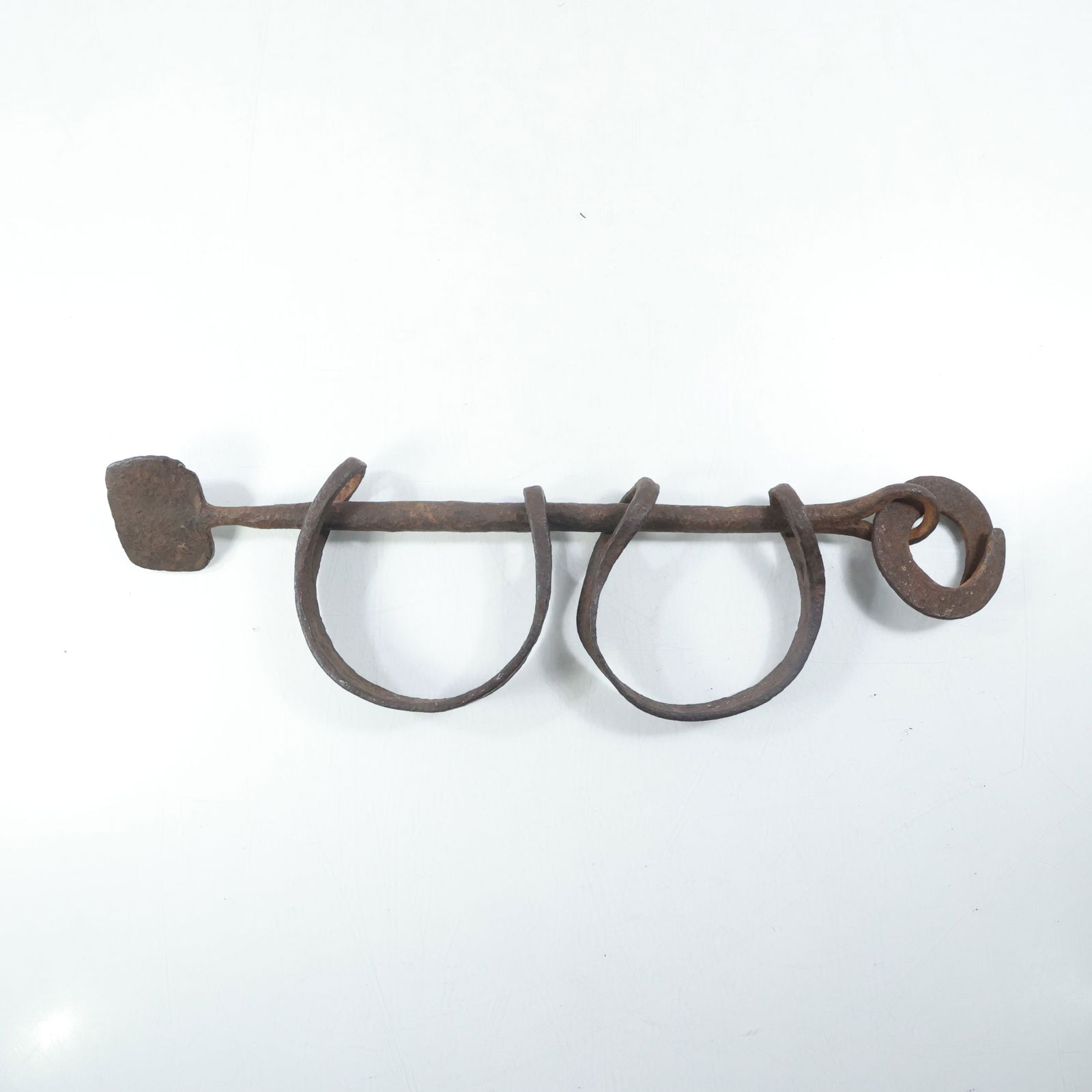 Authentic 18th C. Slave Chains , Hand Wrought Iron (1 of 14)