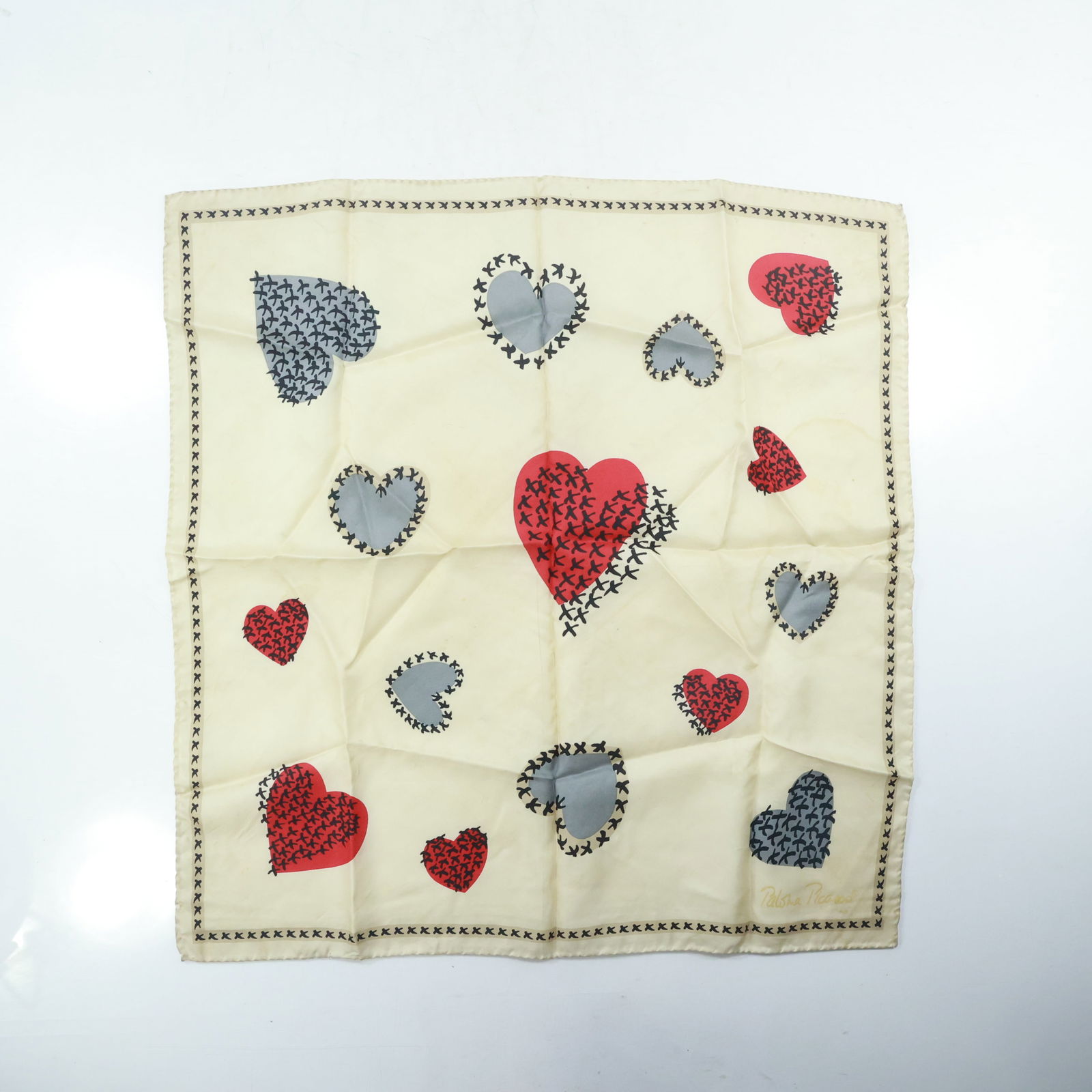 Pablo Picasso Silk Scarf "Plasma Picasso" 19.25 in. x 19.75 in. (1 of 20)