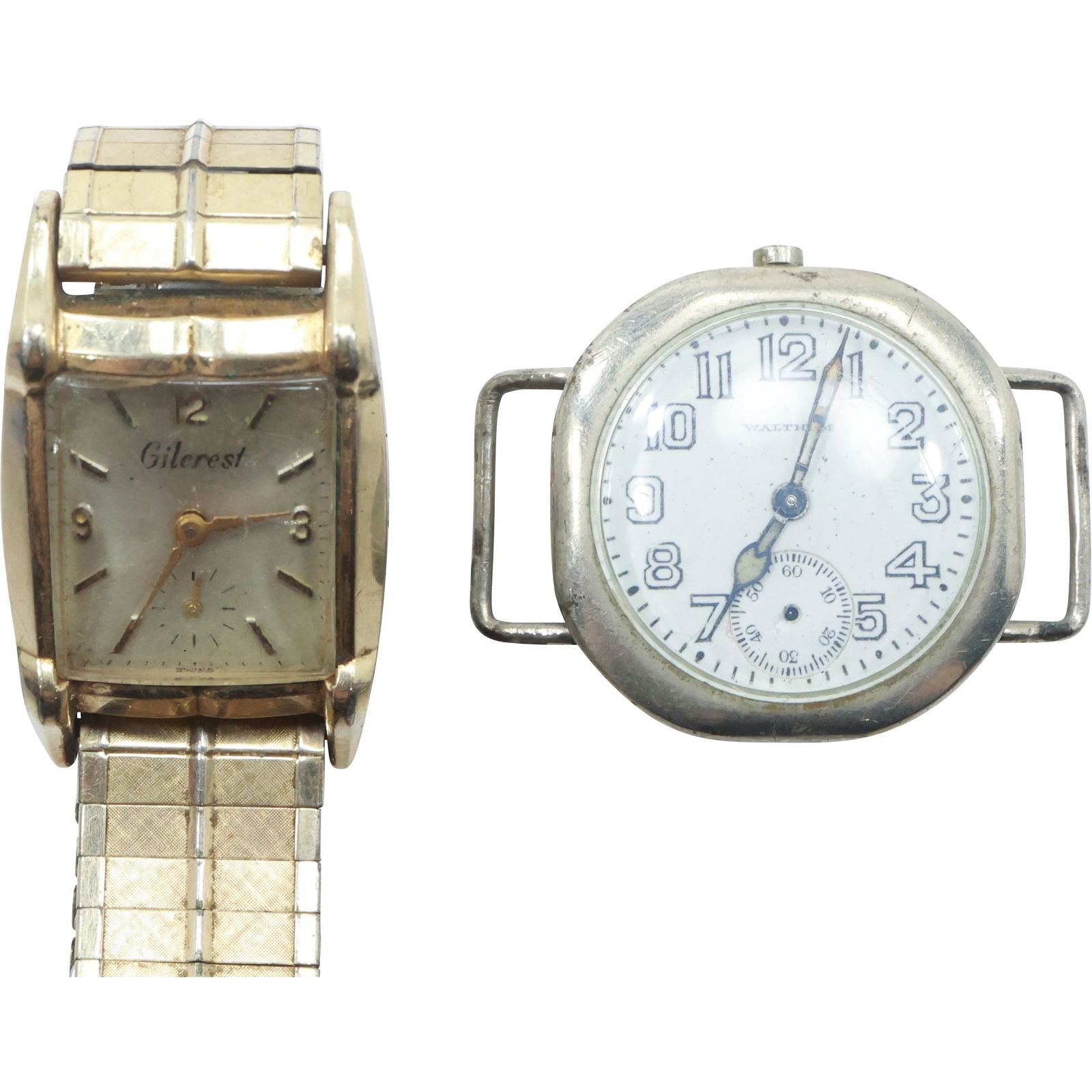 [2] 10K RGP Gilcrest [no Stem] & Nickel Elgin Lady Waltham Wristwatches (1 of 18)
