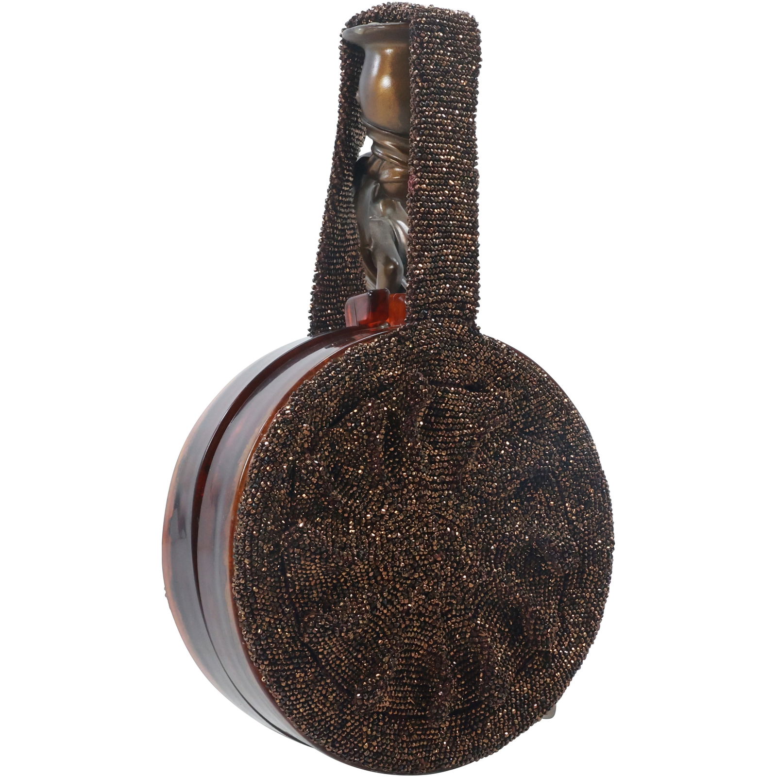 Vintage Bakelite and Beaded Round Purse (1 of 16)