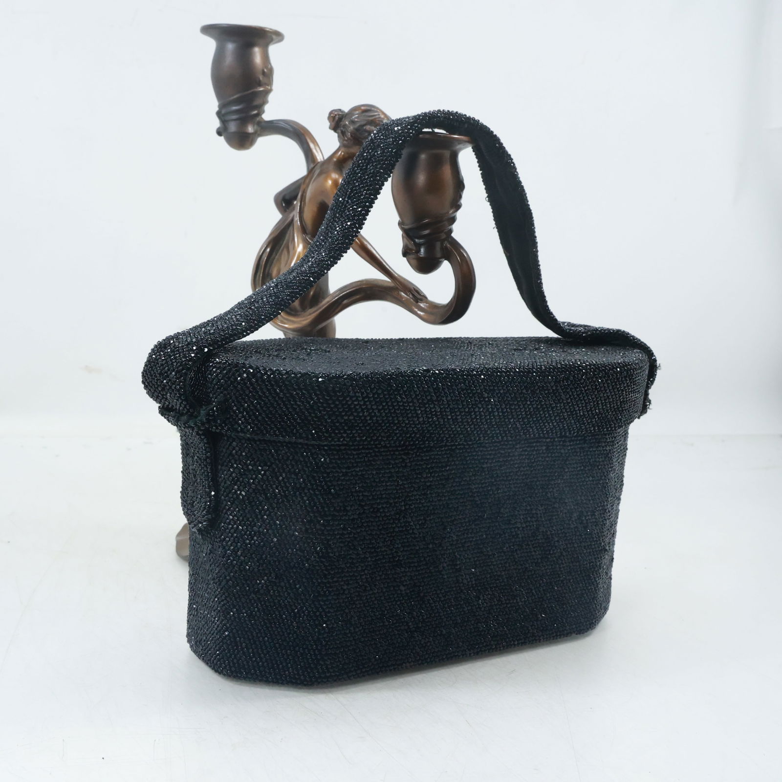 Vintage Black Beaded Purse (1 of 14)