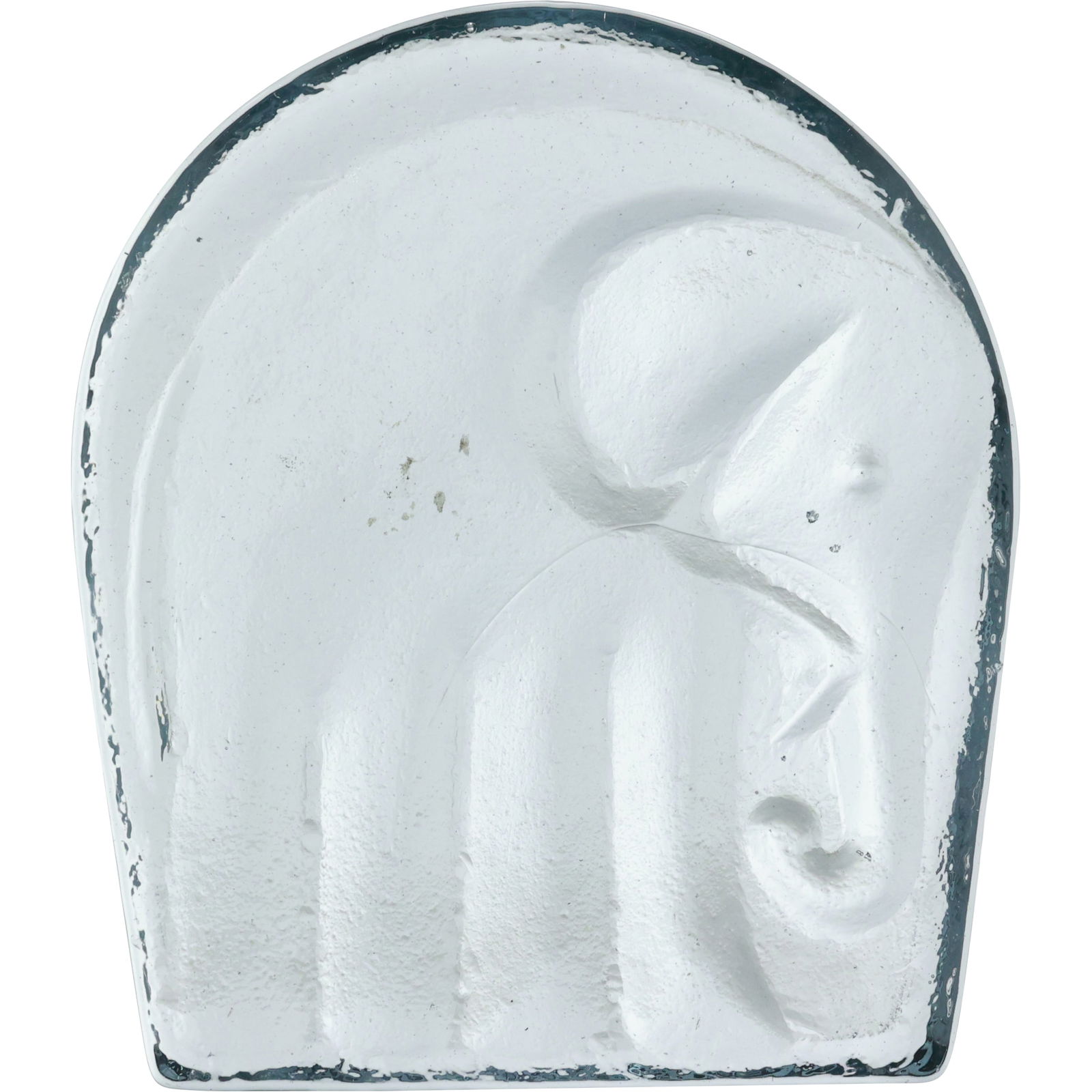 Vintage Clear BLENKO Glass Elephant Bookend Designed by Joel Myers (1 of 12)