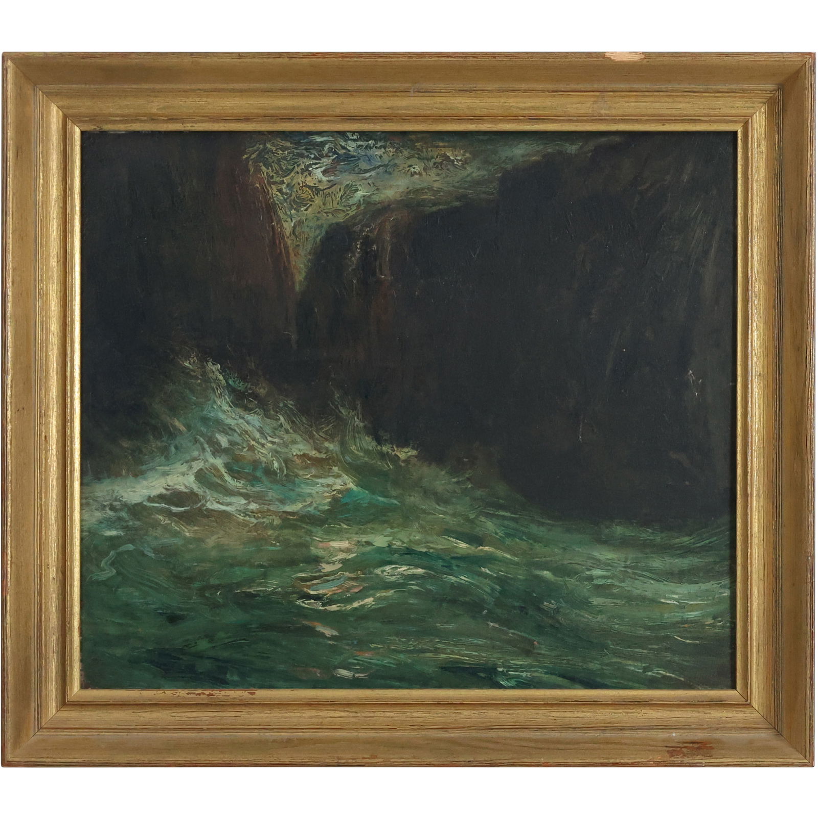 Franklin Dehaven, American, Oil on Board Painting, Rocky Mountain Landscape: Franklin Dehaven, American, Oil on Board Painting, Rocky Mountain Landscape. ASKart: Franklin B. De Haven (1856 - 1934) was active/lived in New York, Pennsylvania, Connecticut, Indiana. Franklin De Ha