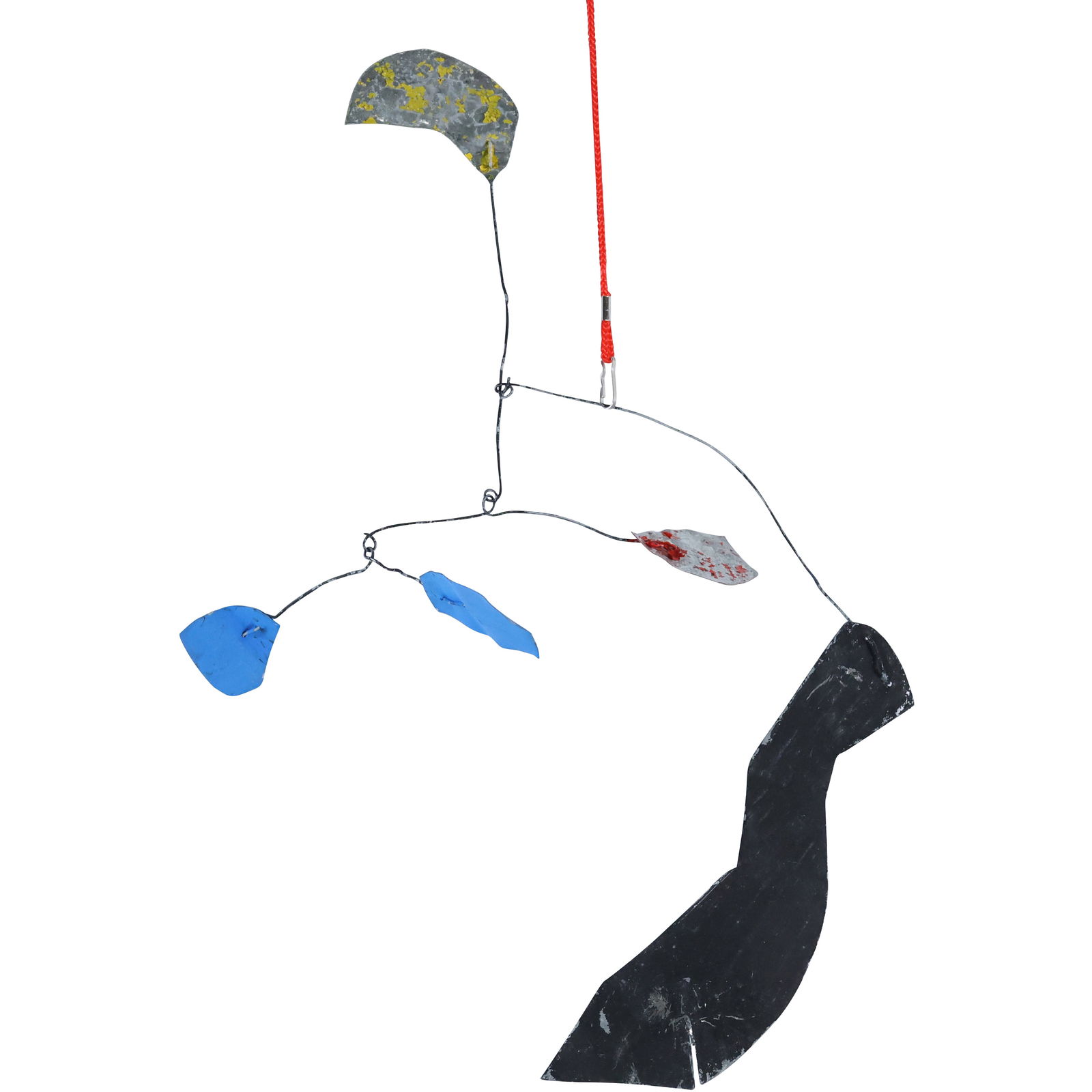 Mid-Century Modern Metal   Hanging Mobile in Sculptured 16 in. x 11 in. (1 of 11)