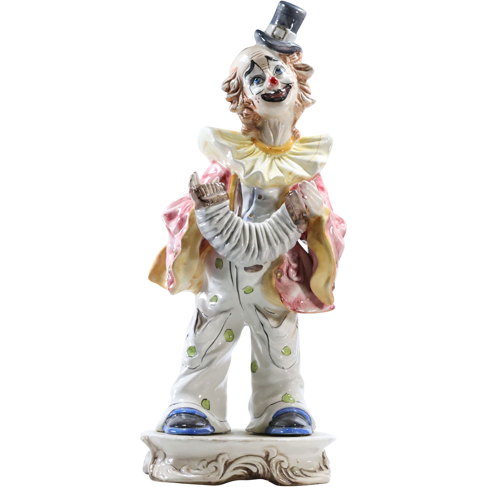 Antique Capodimonte Porcelain Clown 22.5 in. height (1 of 14)
