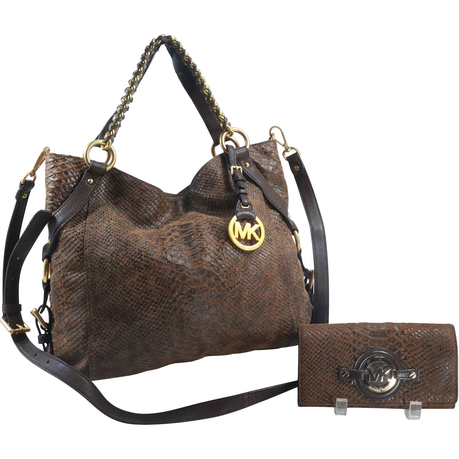 Michael Kors, Brown Leather Alligator Handbag (1 of 20)