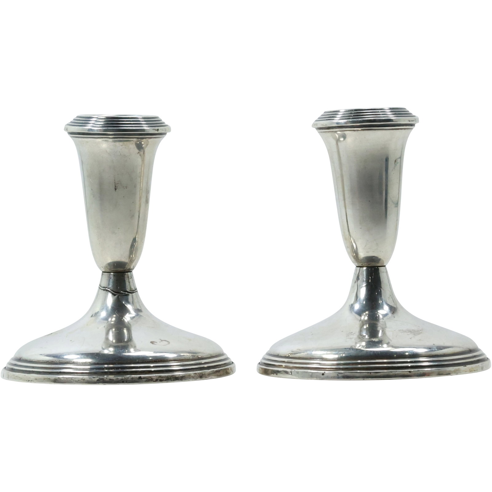 Empire Sterling Weighted Short Candlestick Holders (1 of 19)