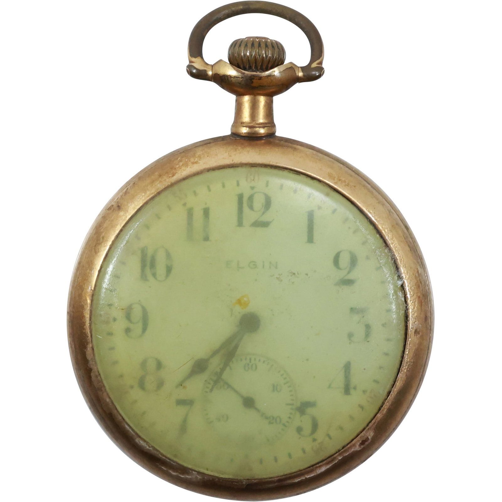 ELGIN Pocket Watch Gold Filled , works, 2.5 in. x 2 in. (1 of 12)