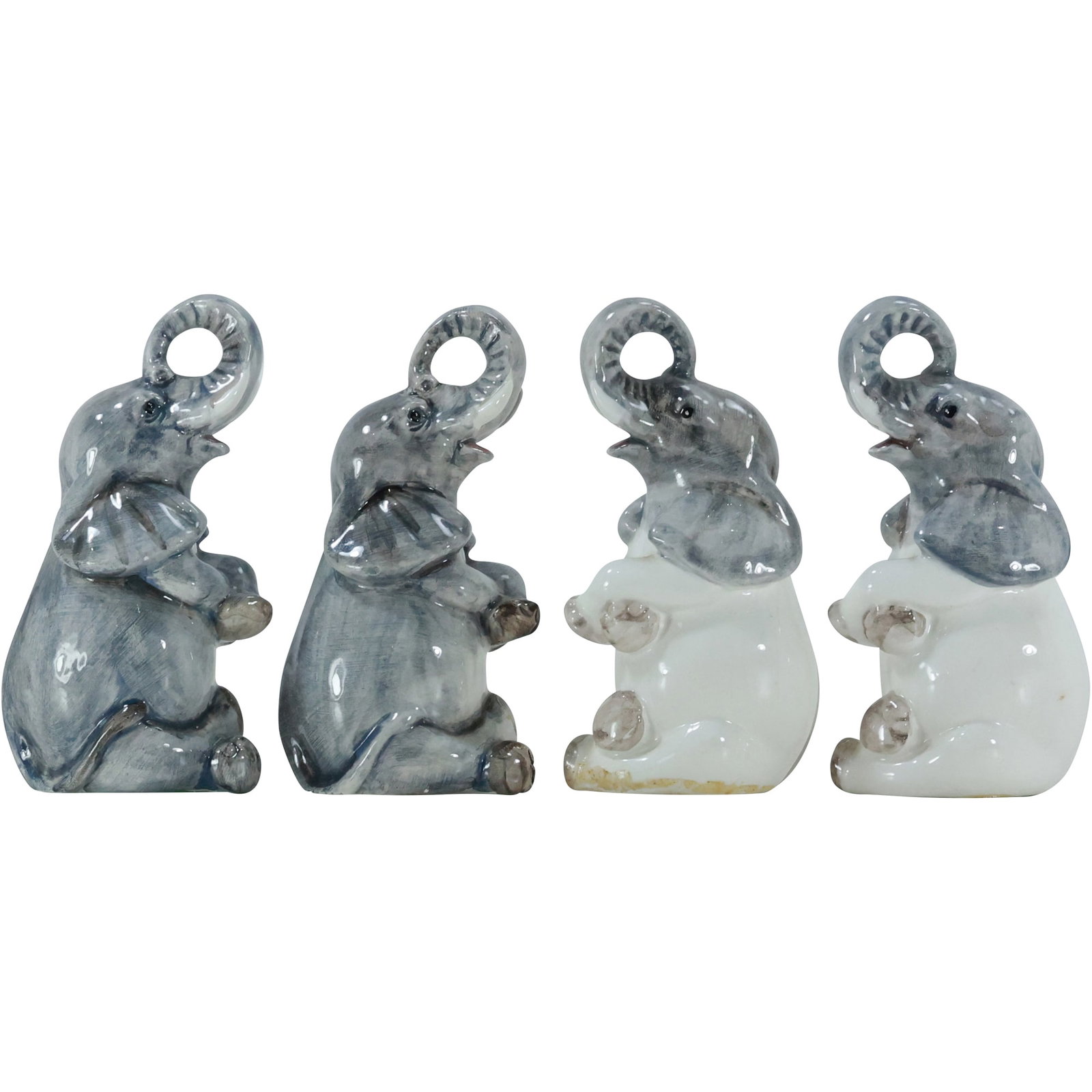 Bassano del Grappa Ceramic Elephant Figurines Set (1 of 18)
