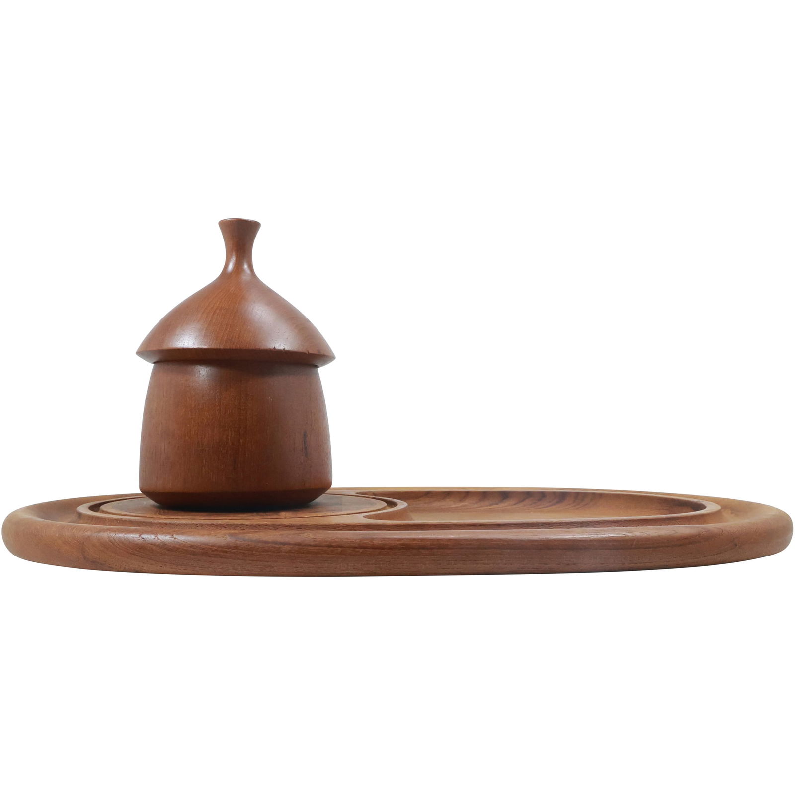 Dansk Teak Wood Serving Tray and Teak Wood Covered Jar (1 of 20)