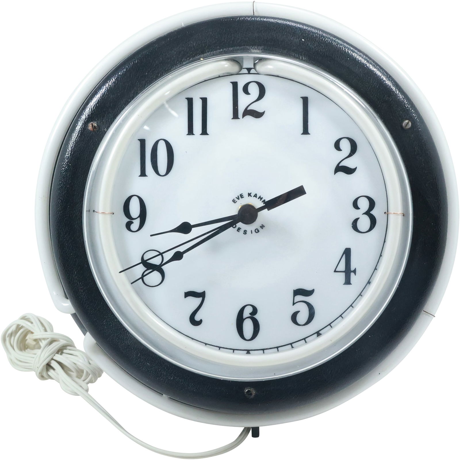 Vintage Eve Kahn Design Lloyd Neon Clock with Neon Tube (1 of 18)