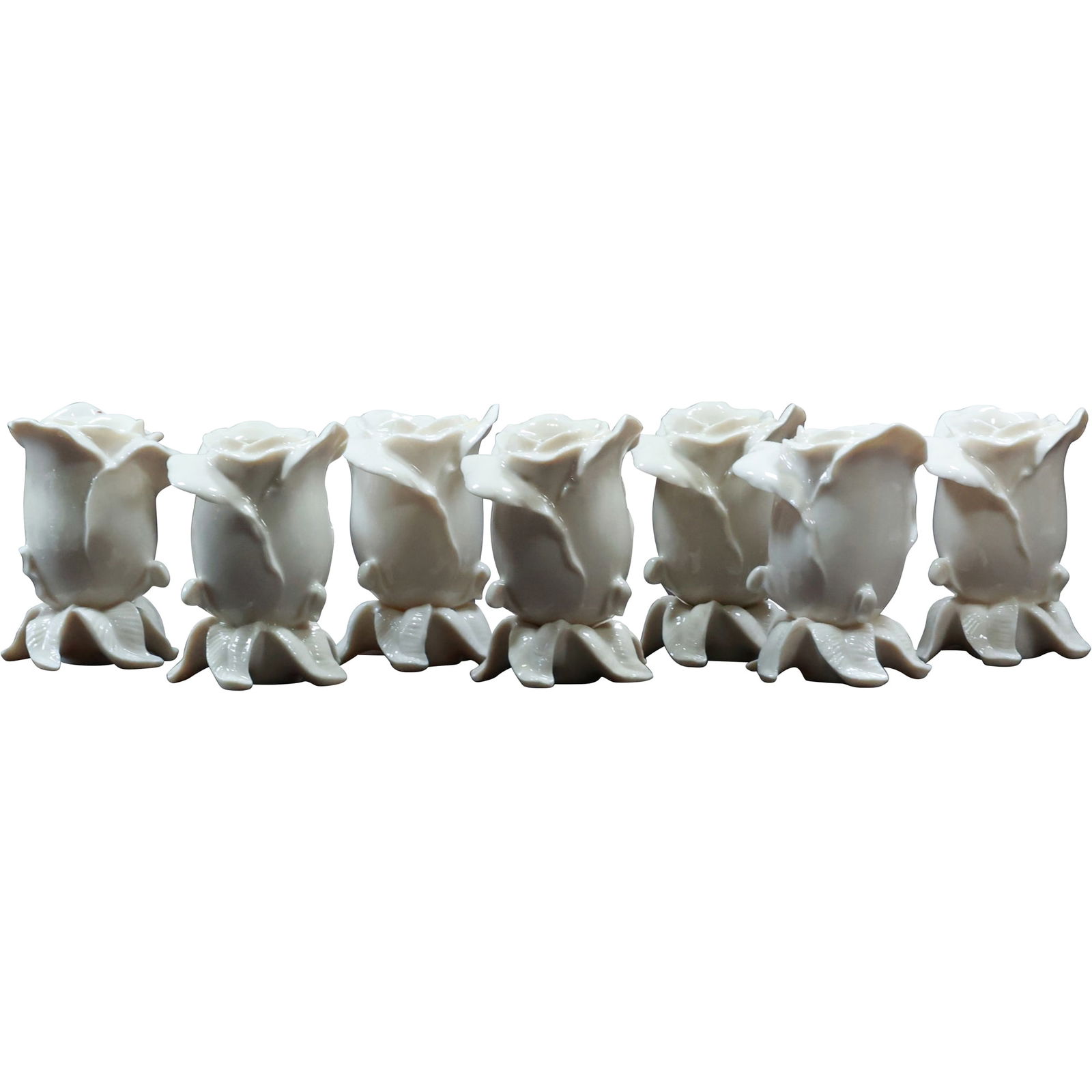 Set of 7 Lenox Fine China Rose Candle Holders (1 of 20)