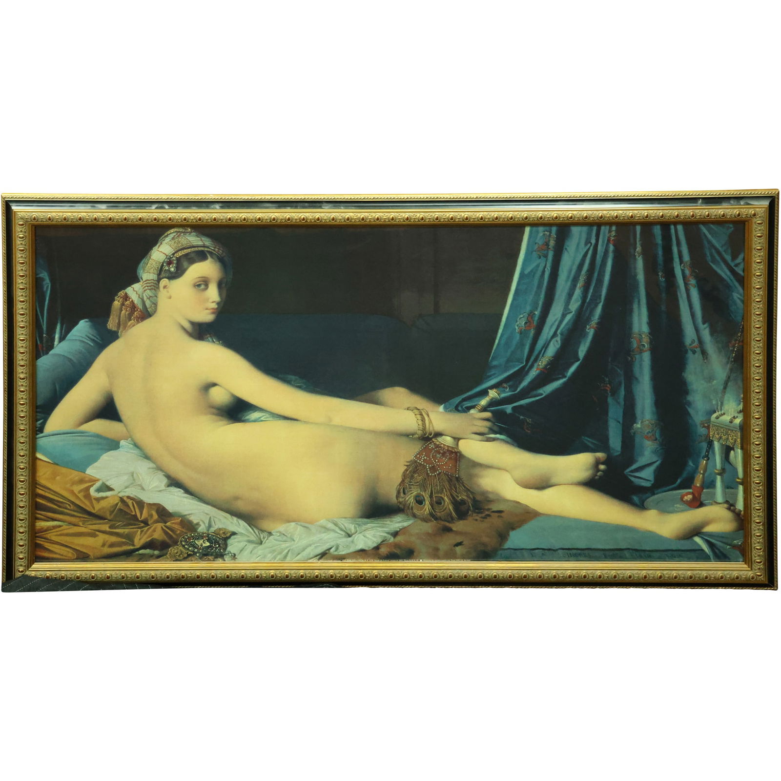 Grande Odalisque by Jean Auguste Dominique Ingres Large Decorative Print, Framed (1 of 12)