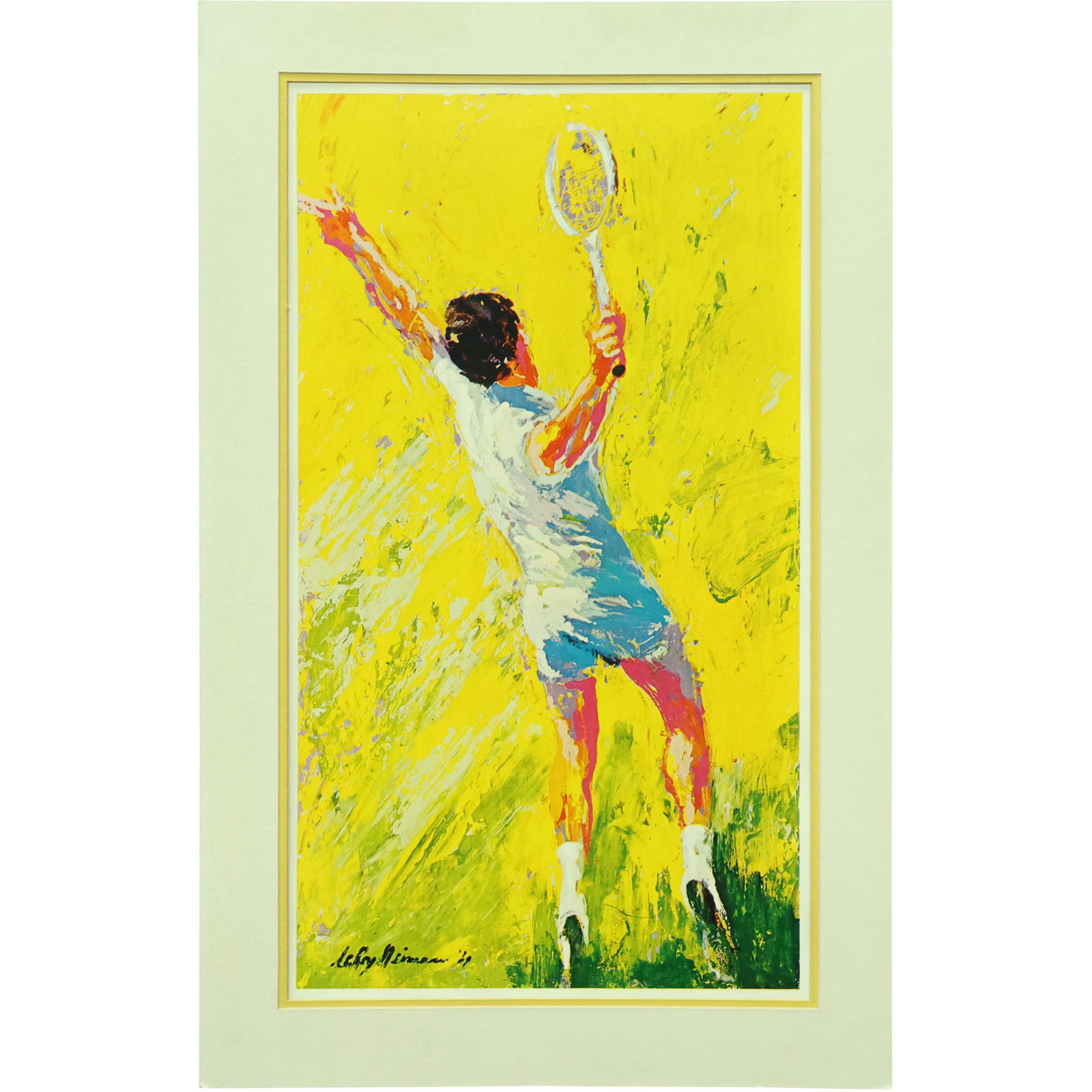 1969 LeRoy Neiman Tennis Player Poster Print (1 of 12)