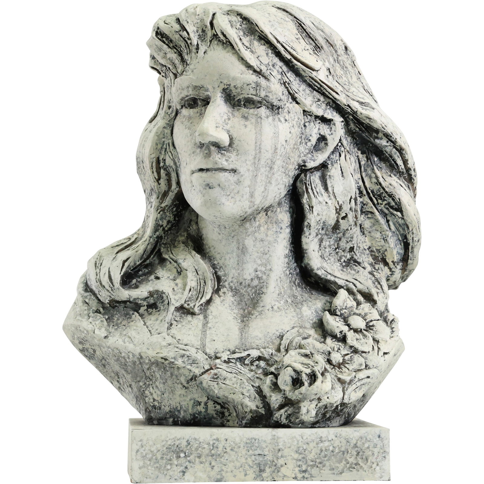 Bust of a Woman Sculpture by Austin Productions 20 in. height, Hard Plaster Composition (1 of 17)