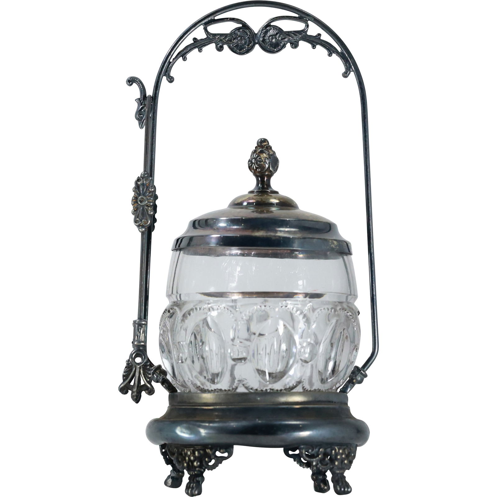 Antique Warren Silver Plate Company Pickle Castor with Pressed Glass Insert (1 of 15)