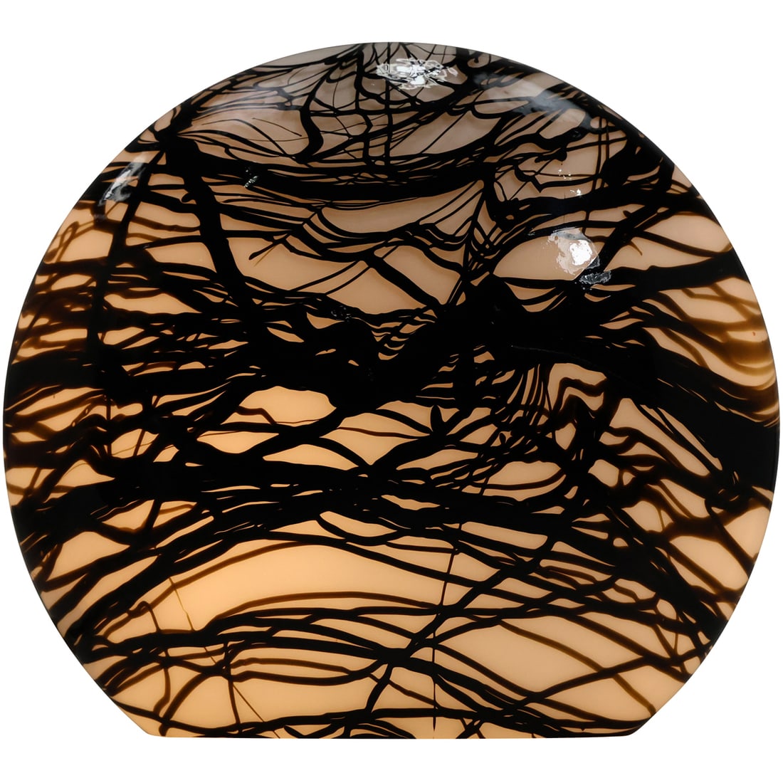 Vetri Murano Accent Lamp Abstract Spun Design on Glass, Lights Fine, 9.25 in. x 10 in. (1 of 16)