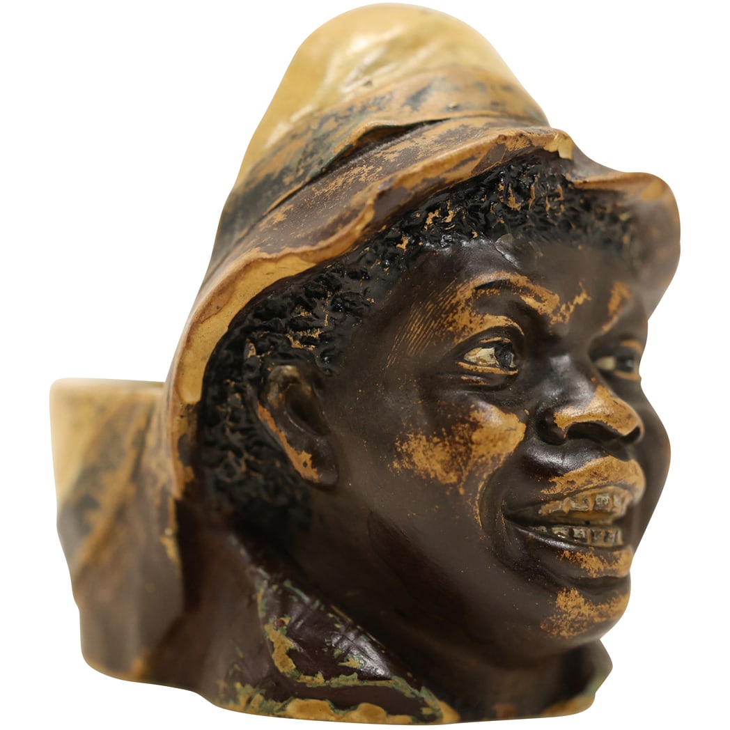 Austrian JM Blackamoor Americana Bust Planter/Holder (1 of 12)
