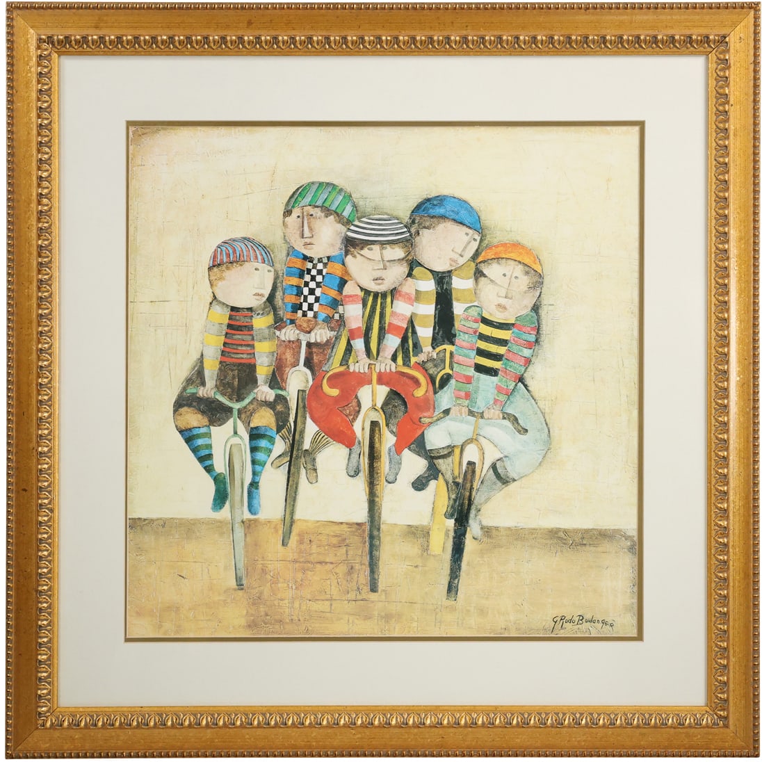 Graciela Rodo Boulanger, French, Lithograph "Tour De France", with COA on Verso (1 of 13)