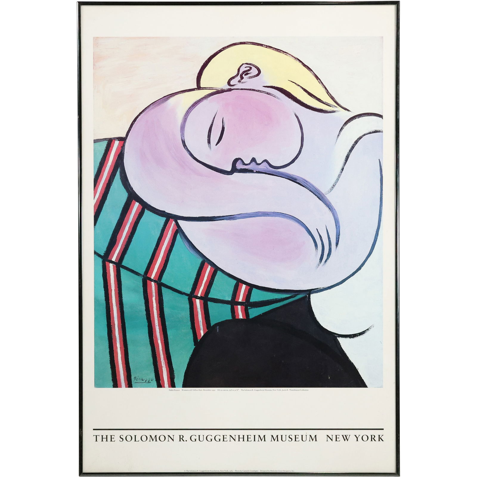 PABLO PICASSO Poster "The Solomon R Guggenheim Museum New York" , Original Framing (1 of 9)