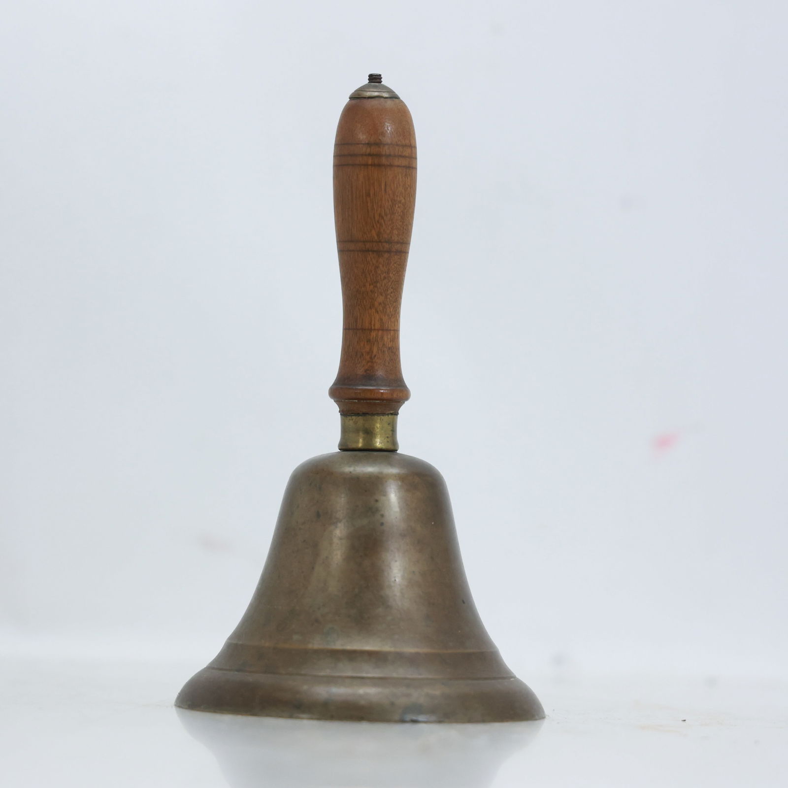 19th C. Brass School Bell 8.25 in. height (1 of 5)