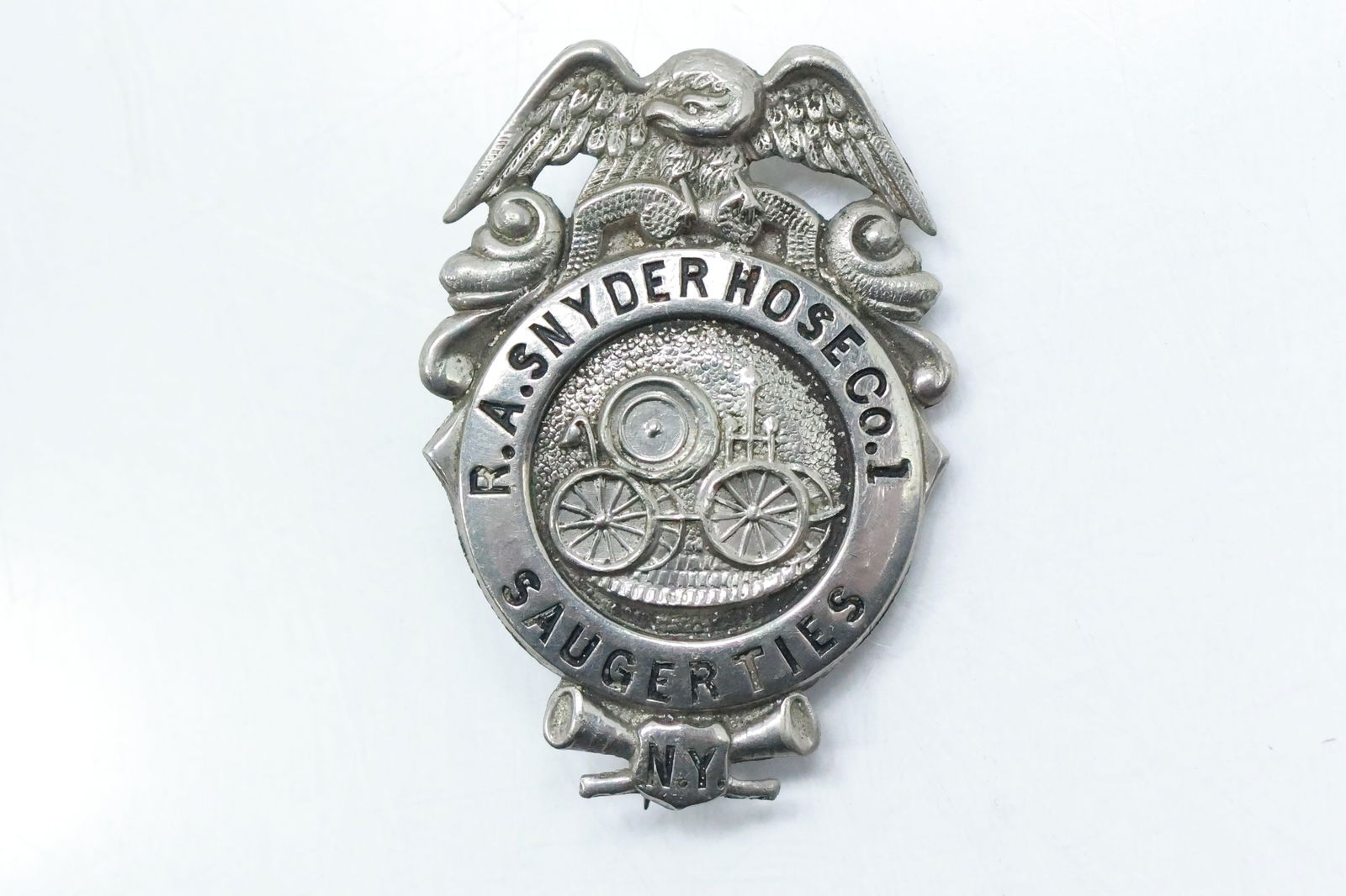 Fireman's Badge: R F Snyder Hose Co. 1, Saugerties (1 of 12)