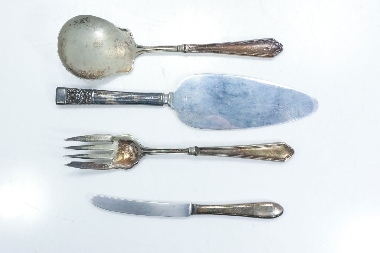 4 Sterling Silver Handles Assorted Serving Pieces (1 of 10)