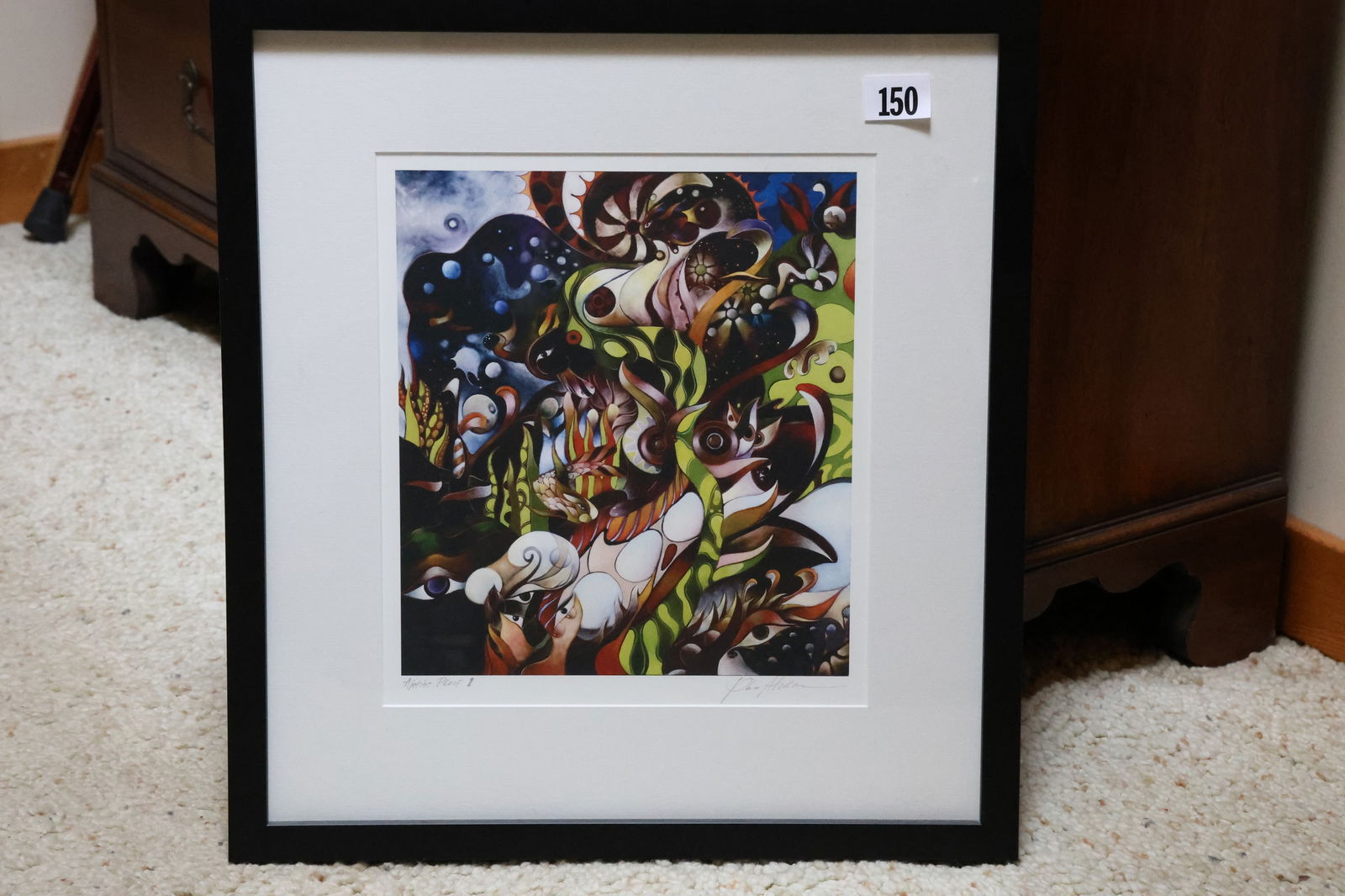 Issac Abrams Pencil Signed Lithograph Artist Proof with Book on Verso (1 of 12)