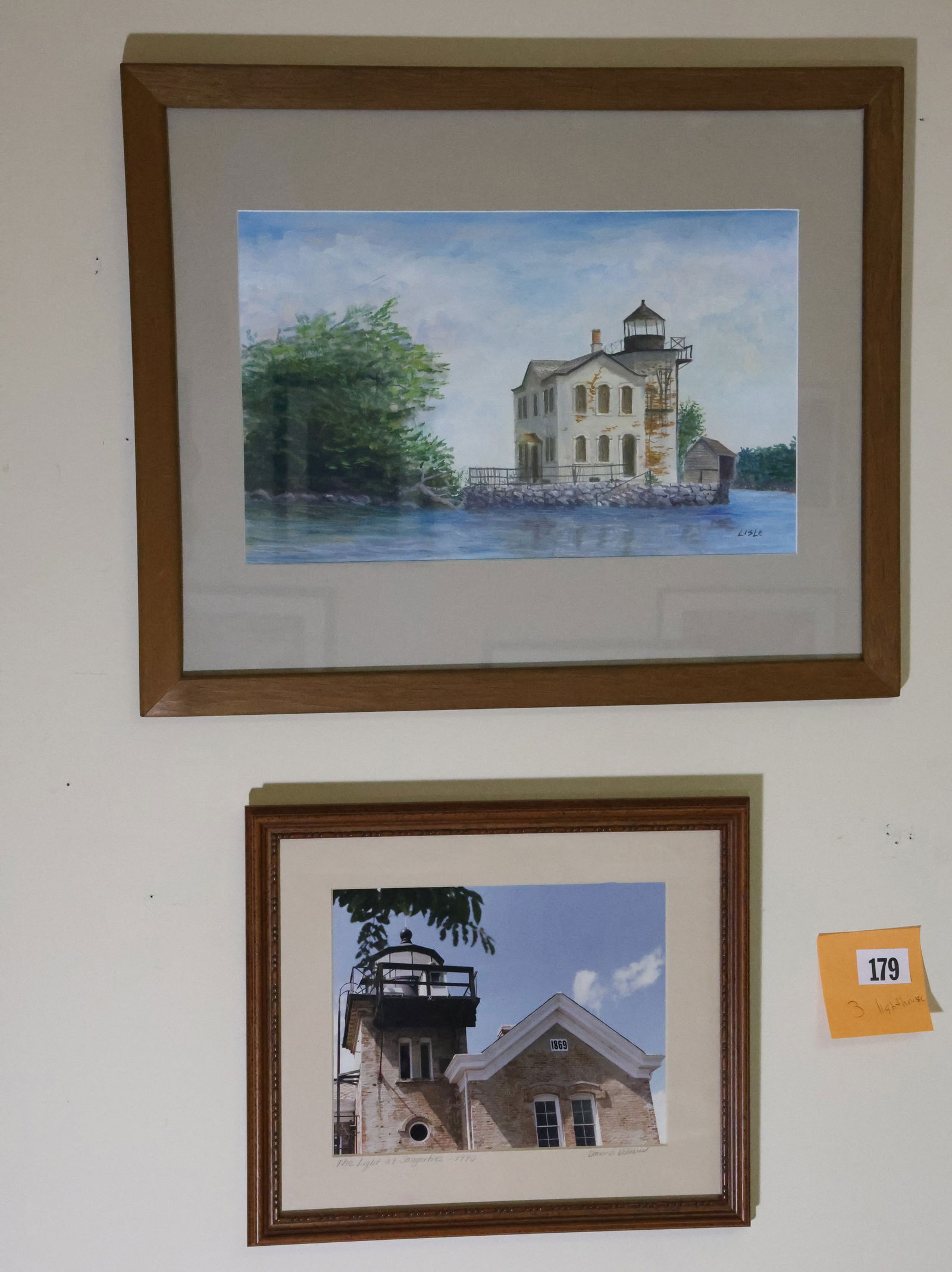 [3] Saugerties Lighthouse: Watercolor by Lisle and Photo Print by Diane Williams, Photo Print (1 of 11)