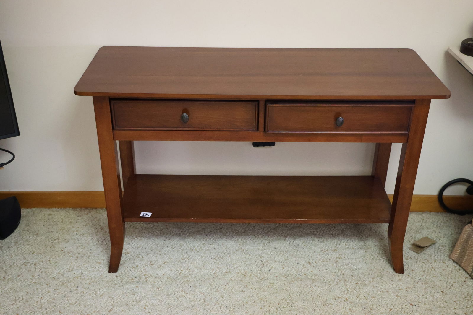 2-Drawer Console Table 28 in. height x 46 in. length x 18 in. wide (1 of 6)