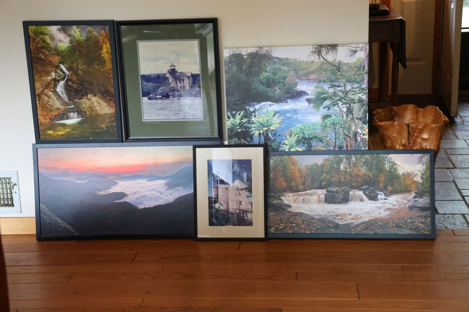 6 Assorted Framed Prints of Hudson Valley Scenes, Lighthouse, Etc. (1 of 7)