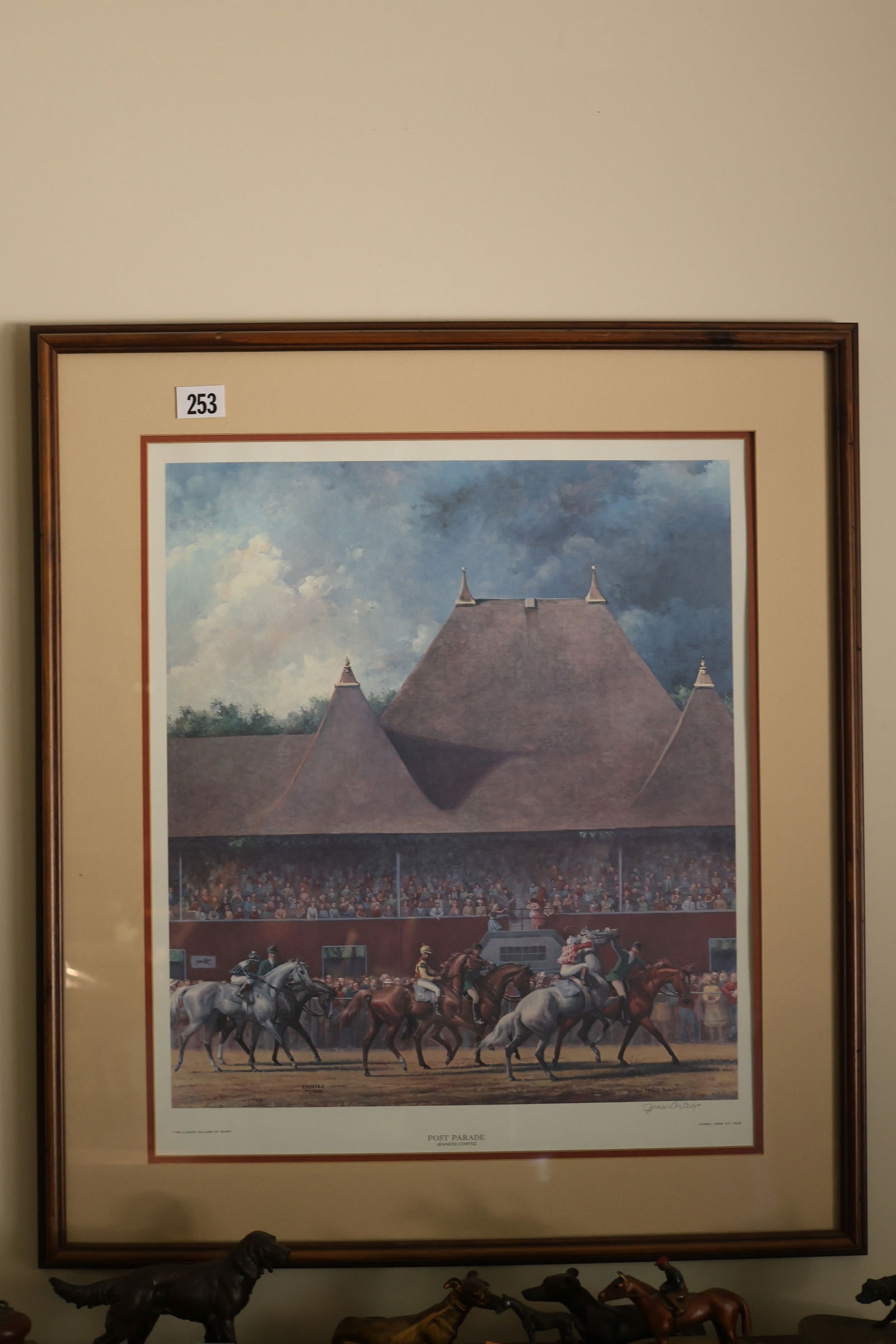 Framed Print "Post Parade" by Jenness Cortez, 30 in. x 26 in.: Framed Print "Post Parade" by Jenness Cortez, 30 in. x 26 in. **Important Pick-Up Information: Lots 1-100 are located at our Auction Gallery at 174 Glasco Turnpike, Saugerties, NY 12477. Pick-up for t