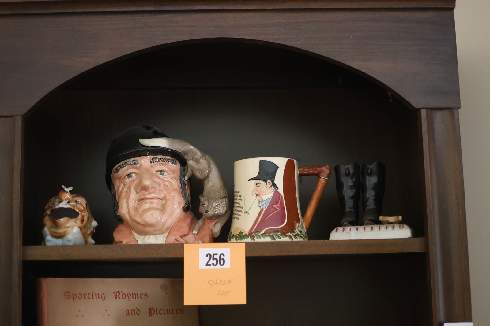 4 Piece Shelf Lot Including Porcelain Toby Mug - See Pictures (1 of 3)