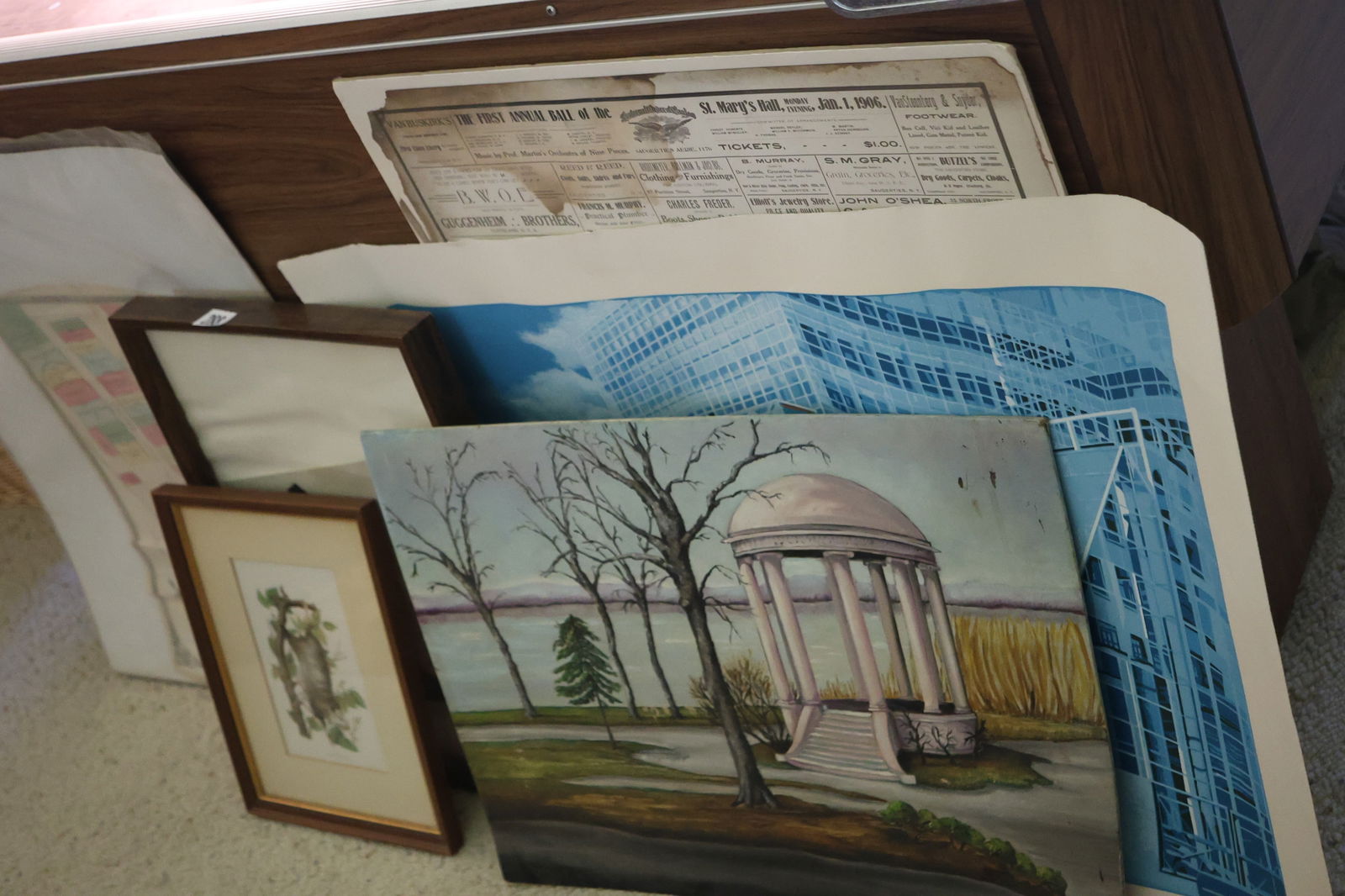 Grouping of Assorted Art, Paintings, Prints, Map - SEE PICTURES (1 of 4)