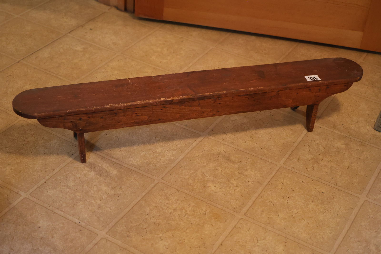 Long Country Pine Cricket Bench 37 inches length x 5 in. height x 5 in. wide (1 of 3)