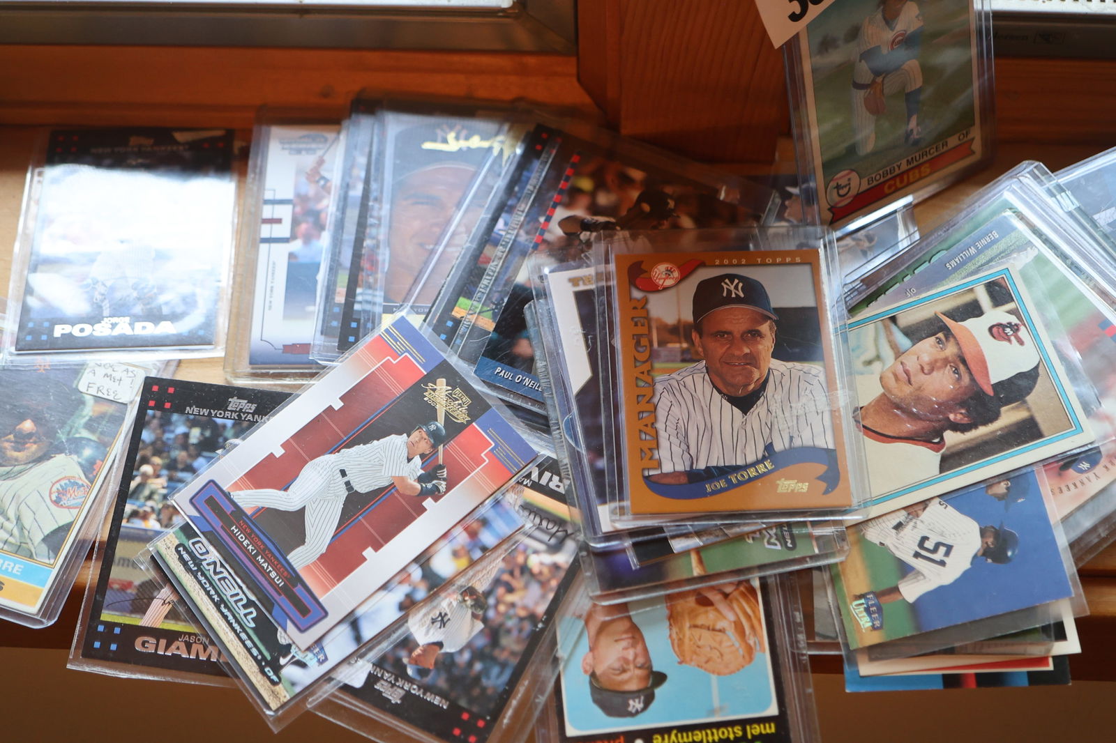 Assorted Grouping of Collectable Baseball Cards most in Holders & Vintage Ham Radio   - SEE PICTURES (1 of 4)