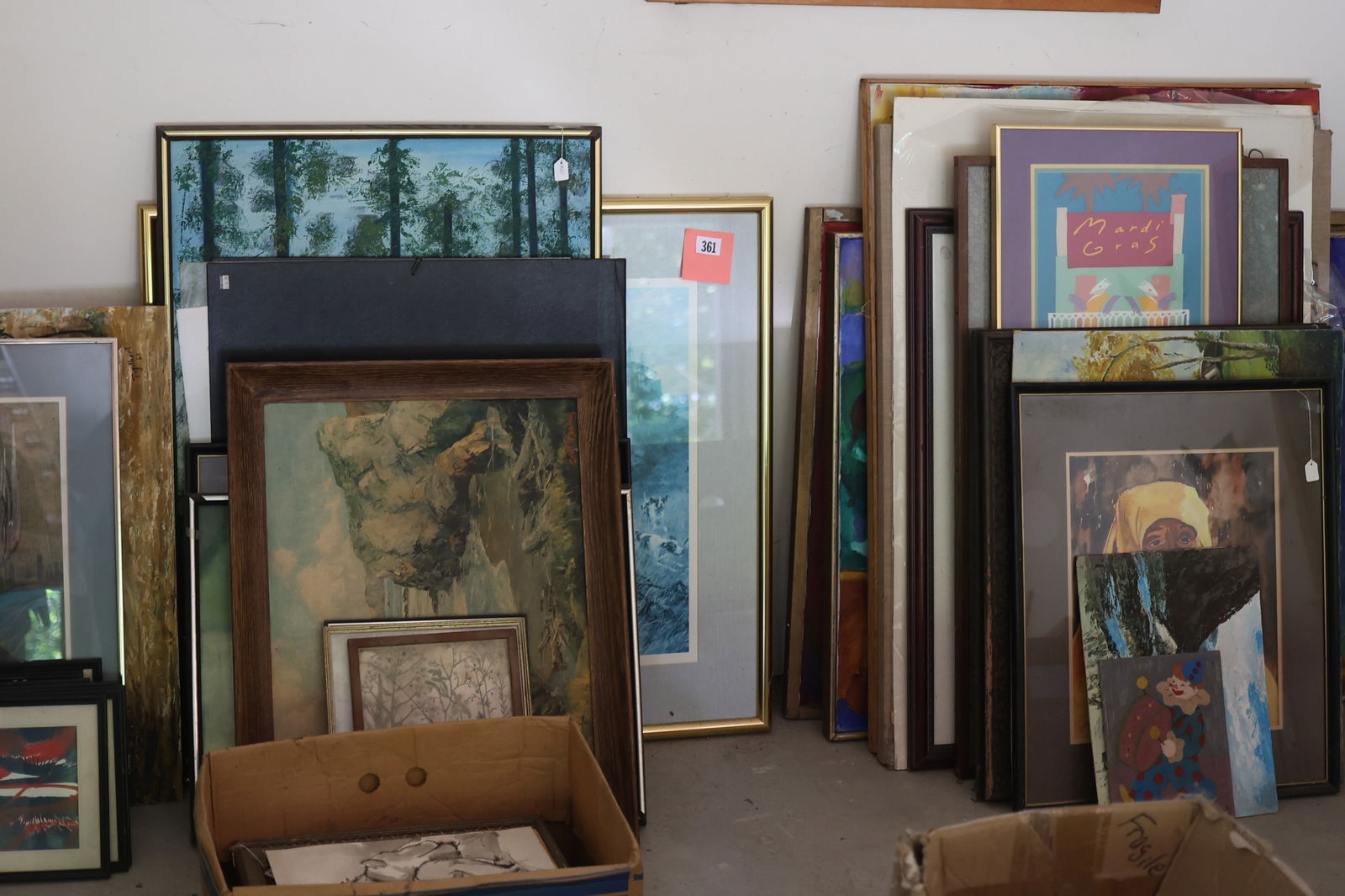 Garage: Large Grouping of Vintage Original Art, Matador Poster, Etc.  - SEE PICTURES (1 of 7)