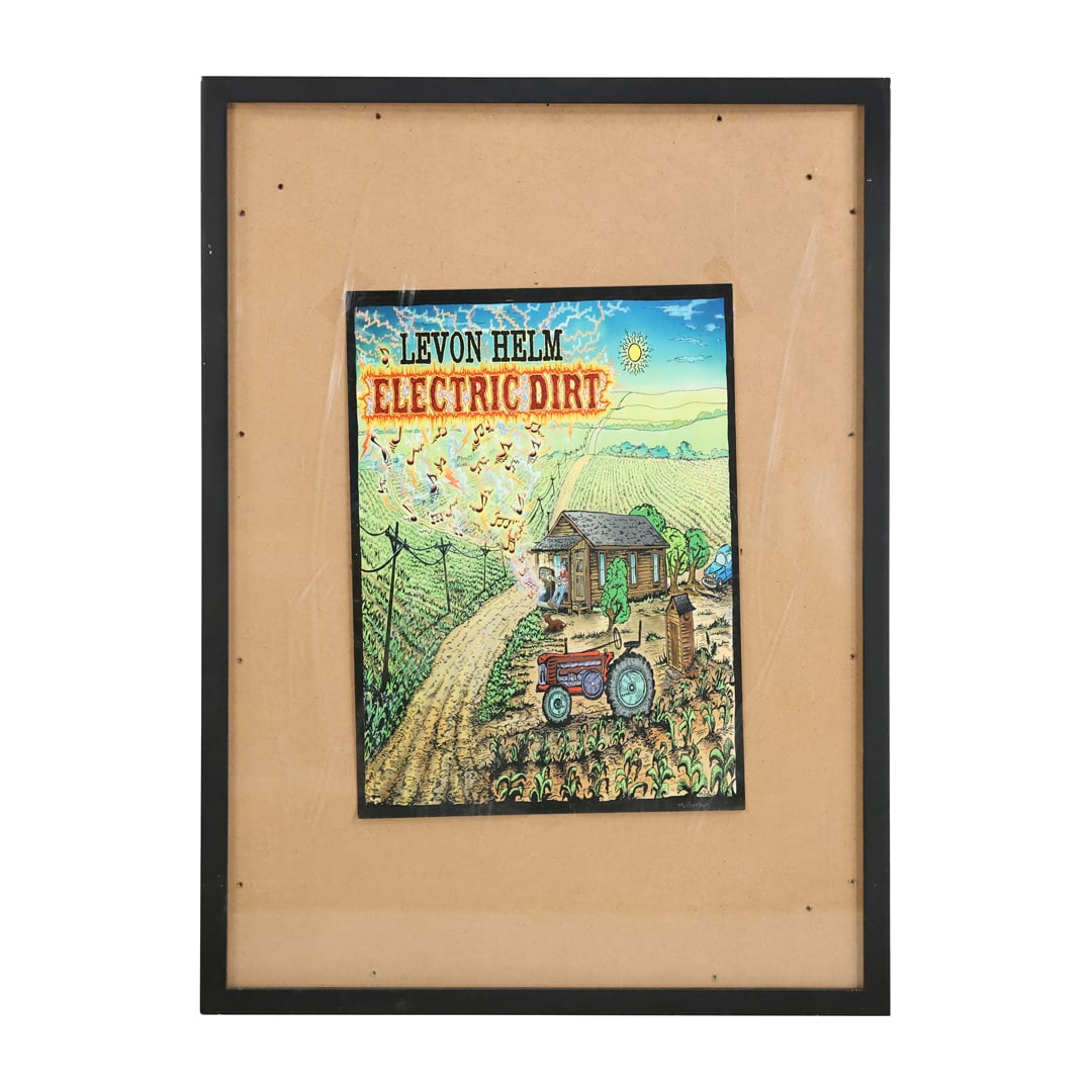 Levon Helm - Electric Dirt - Woodstock New York Musician Original Member of "The Band": Levon Helm - Electric Dirt - Woodstock New York Musician Original Member of "The Band" size: 16 x 12 outside frame: 21 x 29 ; Mark Lavon "Levon" Helm was an American musician who achieved fame as the 