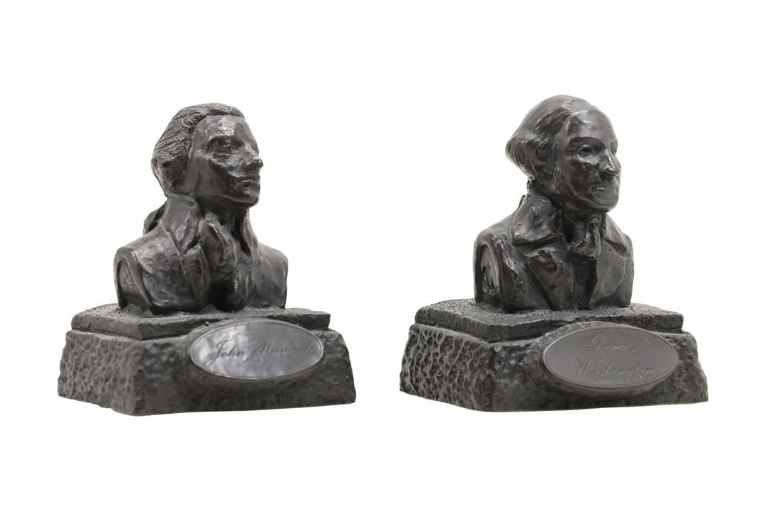 Figural Bookends George Washington and John Hancock (1 of 9)