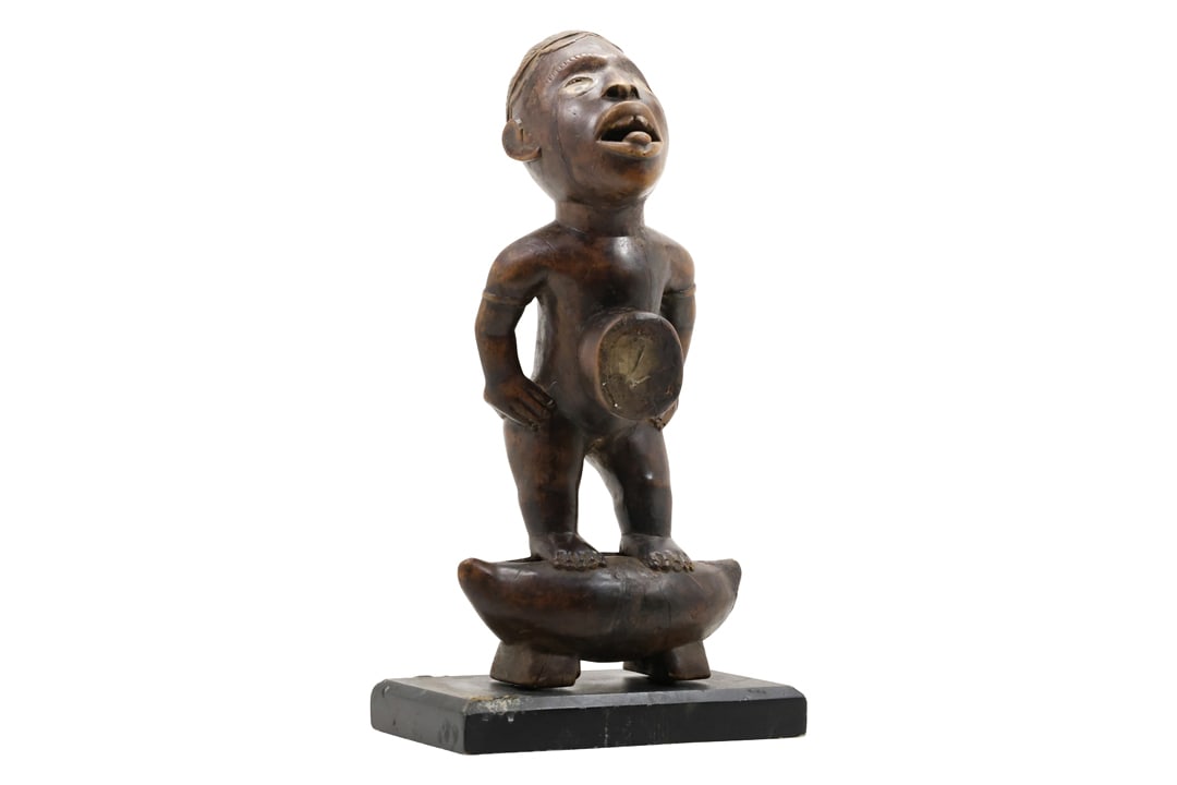 Carved Wood African Tribal Figure Sculpture 17 inches height x 8.5 in. wide (1 of 17)