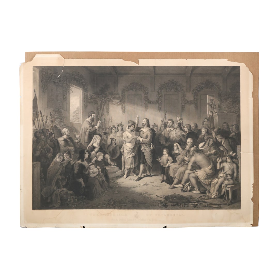 The Marriage of Pocahontas 1855  Engraving, John C. McRae (active New York, 1845 - 1880) Engraver (1 of 20)