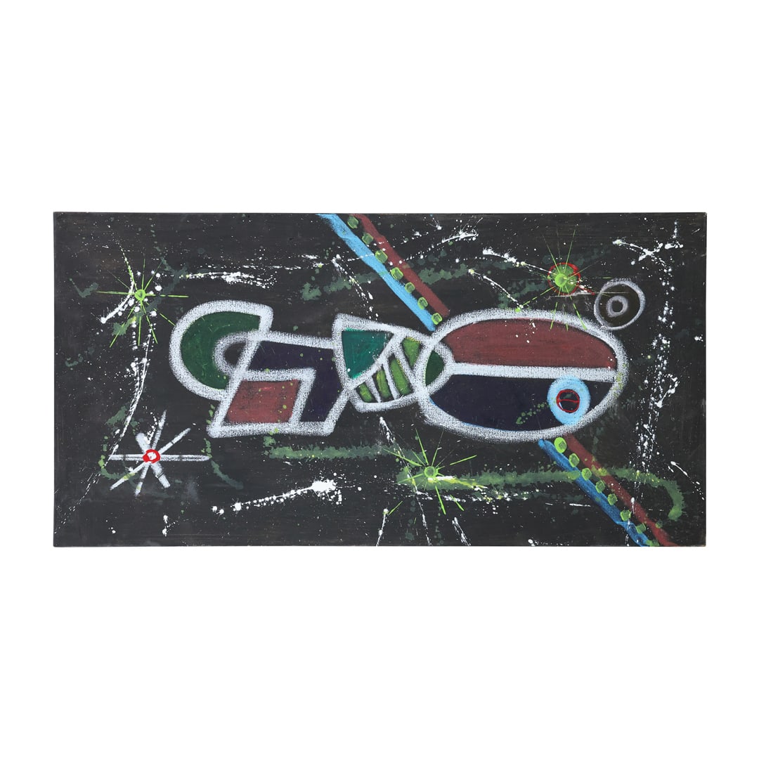 Ann Zuckerman, Oil on Canvas Painting, Abstract Mid-Century Modern (1 of 18)