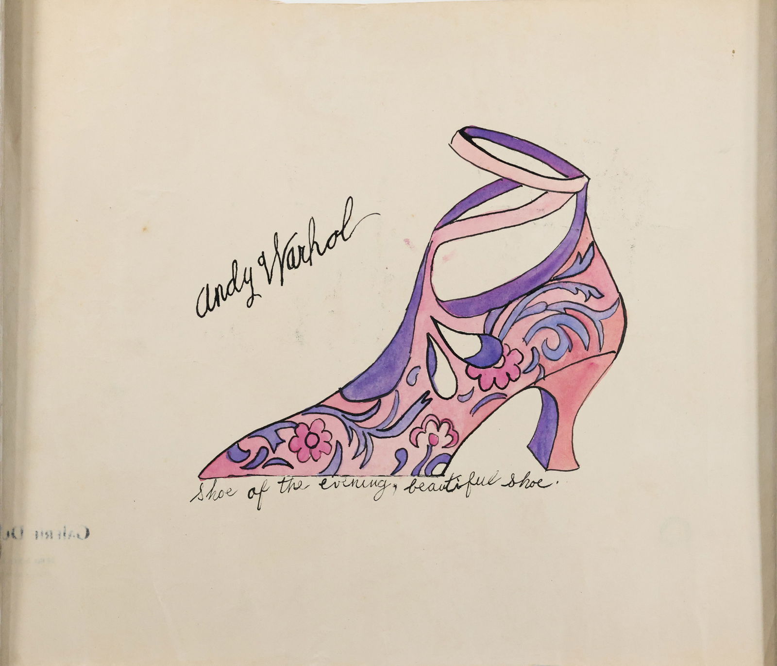ANDY WARHOL, "Shoe of The Evening,  Beautiful Shoe", Mixed Media on Paper (1 of 15)