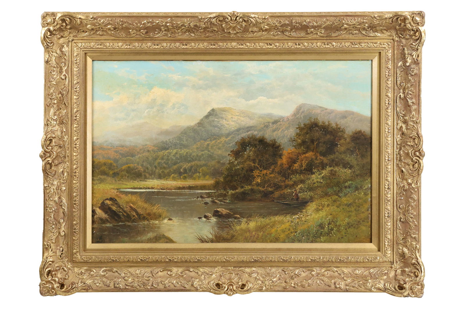 David Johnson [1927-1908 New York], Important Restored Hudson Valley Landscape, Framed (1 of 19)