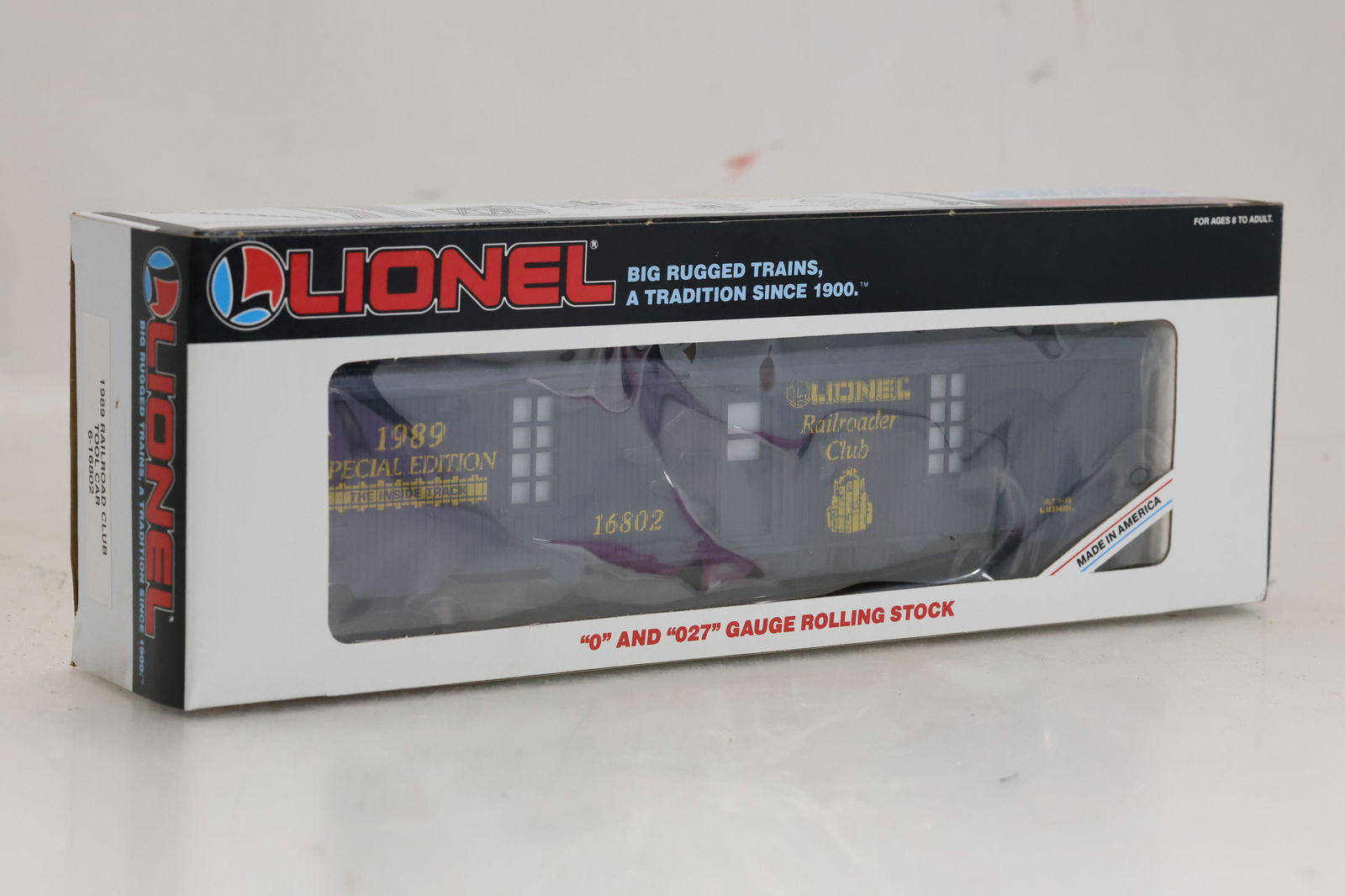 Lionel O #6-16802 Special Edition 1989 Railroader Club Tool Car - NIB ~ T762 (1 of 7)