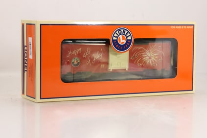 Lionel O Gauge LRRC Fourth of July Lighted Box Car 6-36769