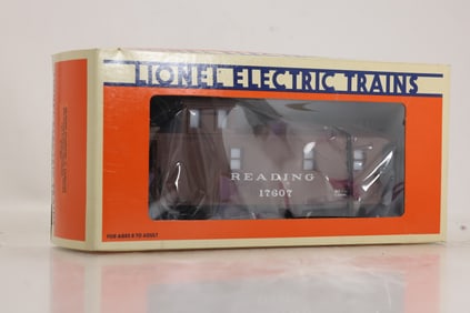 T1 Lionel Model Trains 6-17607 Reading Standard O Smoking Caboose